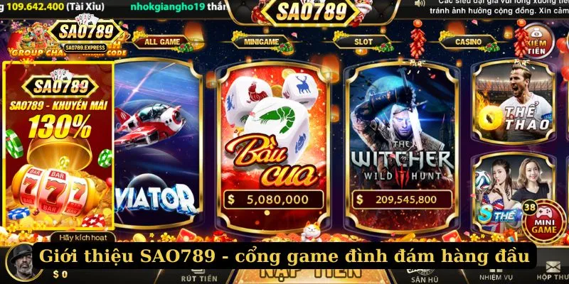 Giới thiệu SAO789 - cổng game đình đám hàng đầu